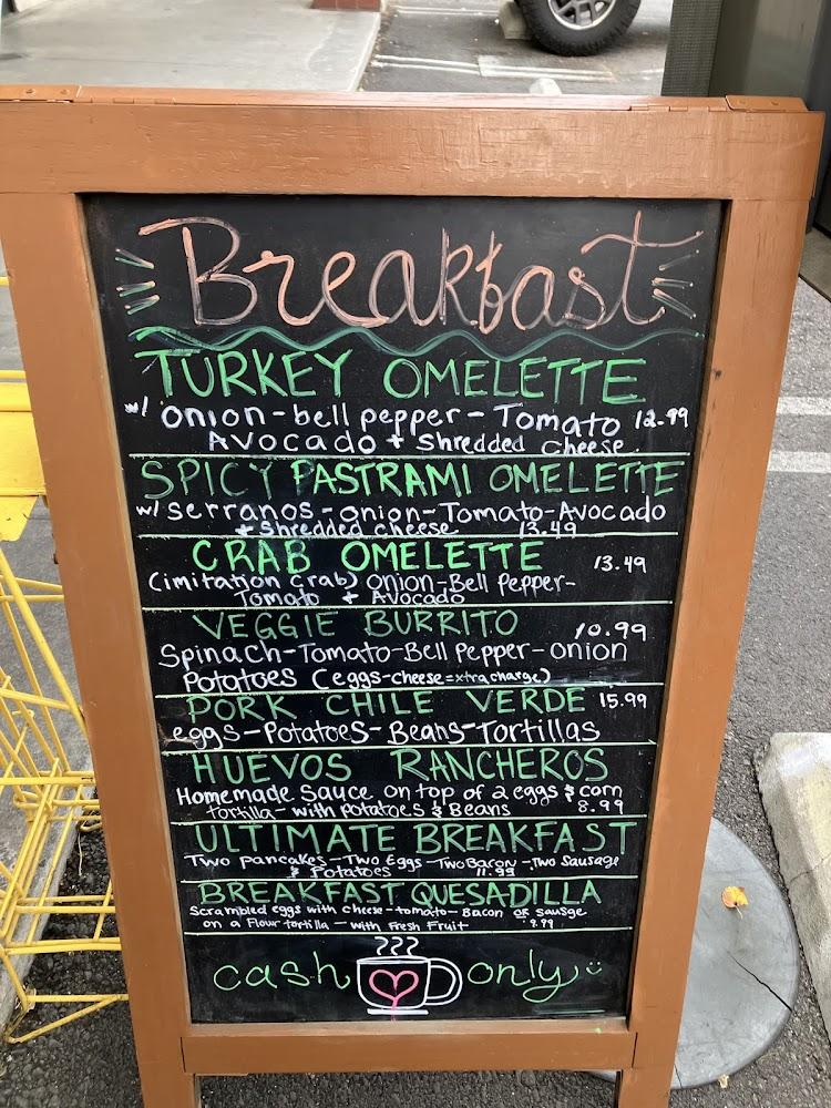 J & A's Cafe Menu image 1